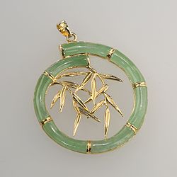 14K-Gold-Bamboo-green-Jade-pendant