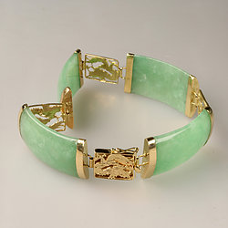 14K-Solid-yellow-Gold-Green-Jade-Bracelet