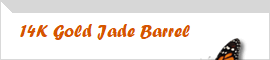 14K Gold Jade Barrel