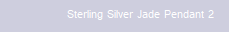 Sterling Silver Jade Pendant 2
