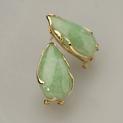 oval-cabochon-green-jade-earring-GJE24